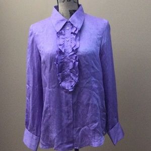 100% silk Top “Linea by Louis Dell’ Olio” size S